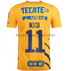 Tigres UANL Nico Lopez 11 Hemma Fotbollströja 2021-2022 Kortärmad
