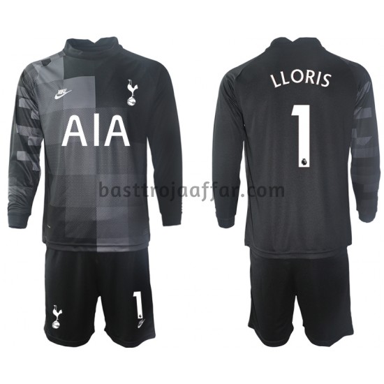 Tottenham Hotspur Hugo Lloris 1 Målvakt Barn Borta Fotbollströja 2021-2022 Långärmad