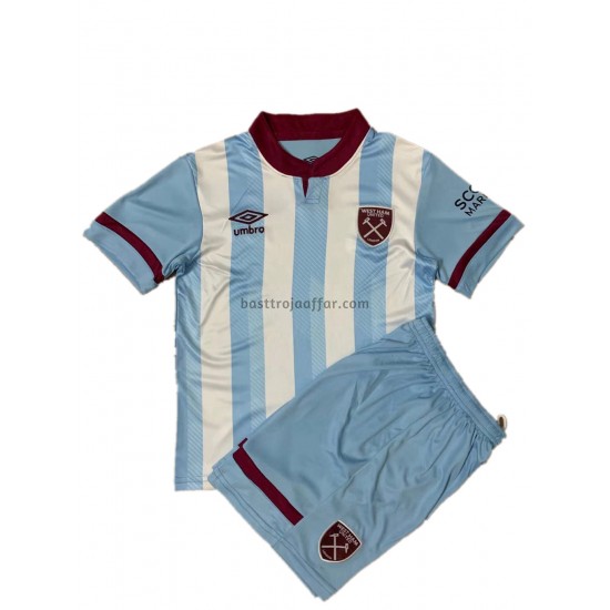 West Ham United Barn Borta Fotbollströja 2021-2022 Kortärmad