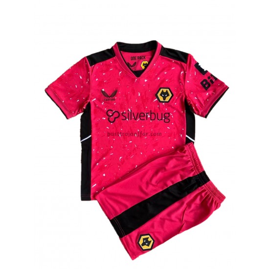 Wolverhampton Wanderers Målvakt Barn Borta Fotbollströja 2021-2022 Kortärmad