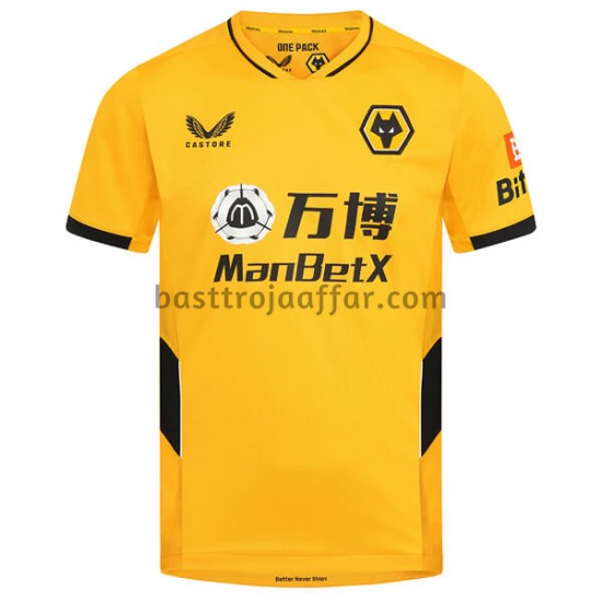 Wolverhampton Wanderers Hemma Fotbollströja 2021-2022 Kortärmad