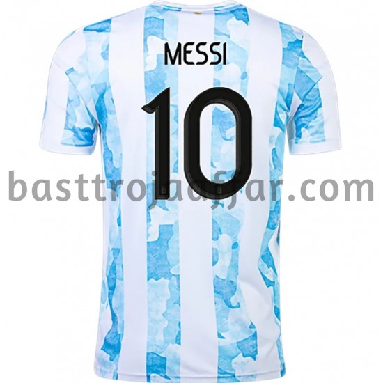 Argentina Lionel Messi 10 Hemma Fotbollströja 2021 Kortärmad