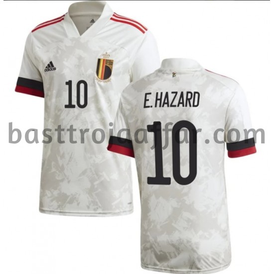 Belgien E.Hazard 10 Borta Fotbollströja EM 2020 Kortärmad