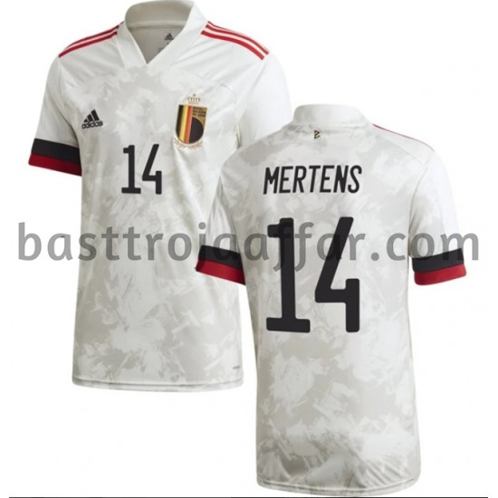 Belgien Mertens 14 Borta Fotbollströja EM 2020 Kortärmad