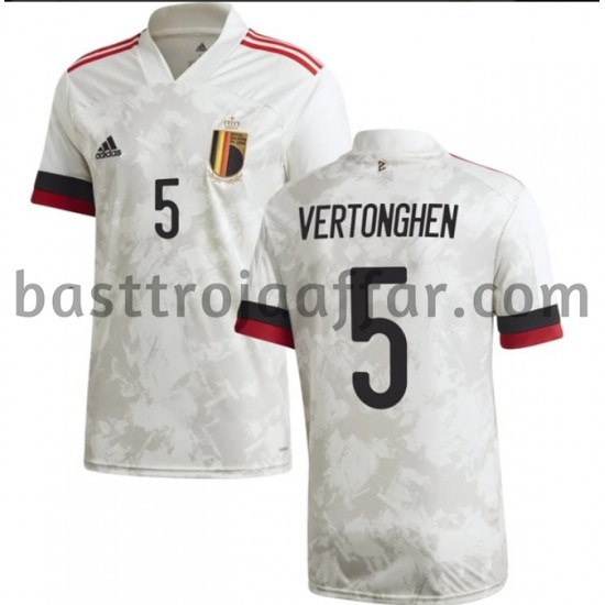 Belgien Vertonghen 5 Borta Fotbollströja EM 2020 Kortärmad