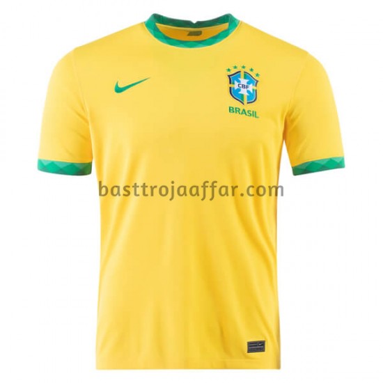 Brasilien Hemma Fotbollströja 2020-2021 Kortärmad