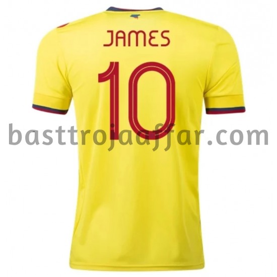 Colombia James 10 Hemma Fotbollströja 2020-2021 Kortärmad
