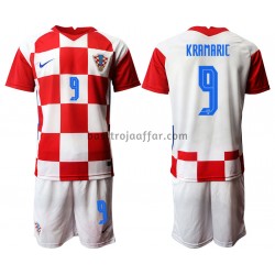 Kroatien Andrej Kramaric 9 Barn Hemma Fotbollströja EM 2020 Kortärmad Kroatien Andrej Kramaric 9 Barn Hemma Fotbollströja EM 2020 Kortärmad