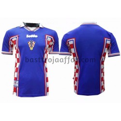 Kroatien Retro Borta Fotbollströja 1998 Kortärmad Kroatien Retro Borta Fotbollströja 1998 Kortärmad