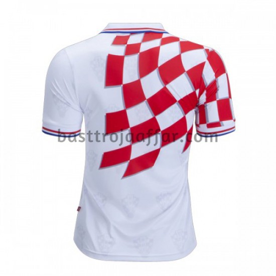 Kroatien Retro Hemma Fotbollströja 1998 Kortärmad