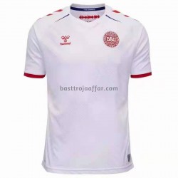 Danmark Borta Fotbollströja EM 2020 Kortärmad