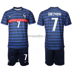 Frankrike Antoine Griezmann 7 Barn Hemma Fotbollströja EM 2020 Kortärmad Frankrike Antoine Griezmann 7 Barn Hemma Fotbollströja EM 2020 Kortärmad