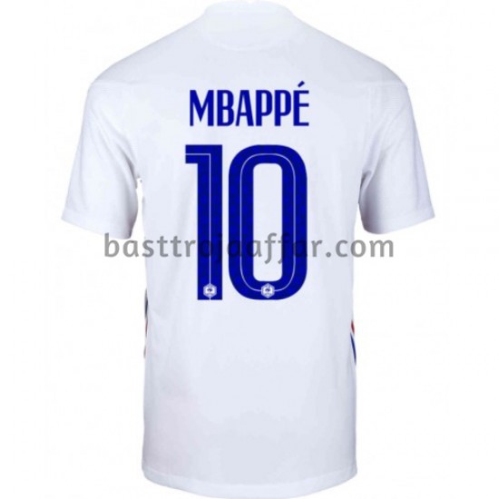 Frankrike Kylian Mbappé 10 Borta Fotbollströja EM 2020 Kortärmad
