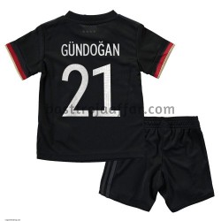 Tyskland Ilkay Gündogan 21 Barn Borta Fotbollströja EM 2020 Kortärmad Tyskland Ilkay Gündogan 21 Barn Borta Fotbollströja EM 2020 Kortärmad