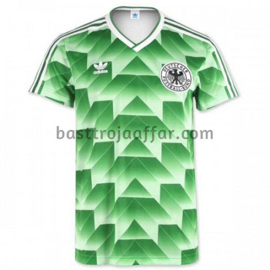 Tyskland Retro Borta Fotbollströja 1990 Kortärmad
