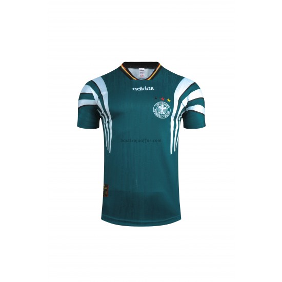 Tyskland Retro Borta Fotbollströja 1996 Kortärmad
