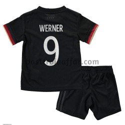 Tyskland Timo Werner 9 Barn Borta Fotbollströja EM 2020 Kortärmad Tyskland Timo Werner 9 Barn Borta Fotbollströja EM 2020 Kortärmad
