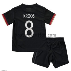 Tyskland Toni Kroos 8 Barn Borta Fotbollströja EM 2020 Kortärmad Tyskland Toni Kroos 8 Barn Borta Fotbollströja EM 2020 Kortärmad