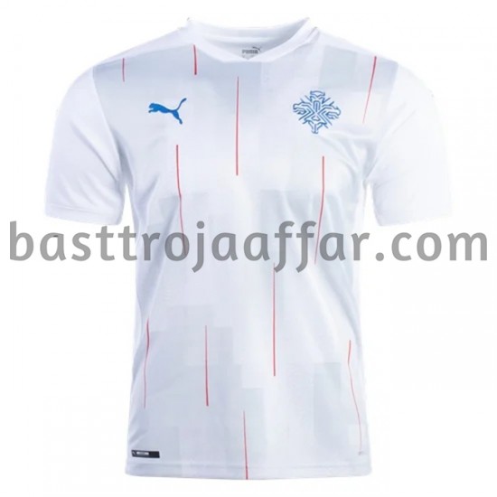 Island Borta Fotbollströja 2020-2021 Kortärmad