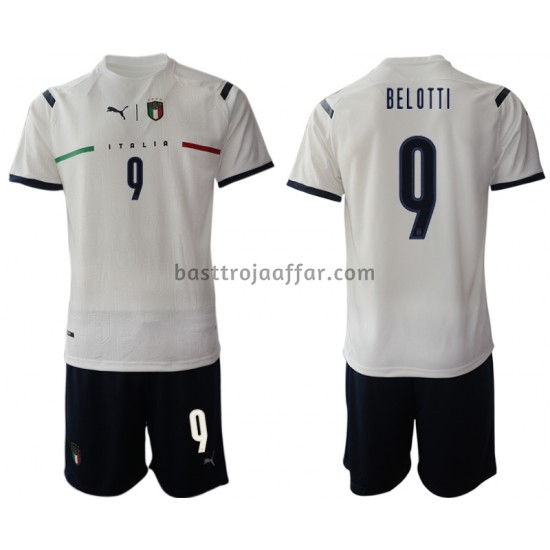 Italien Andrea Belotti 9 Barn Borta Fotbollströja 2021-2022 Kortärmad