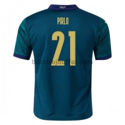Italien Andrea Pirlo 21 Tredje Fotbollströja EM 2020 Kortärmad
