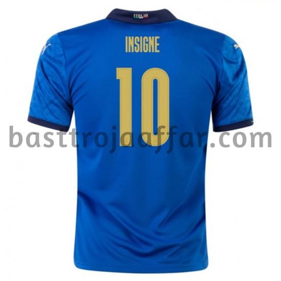 Italien Insigne 10 Hemma Fotbollströja EM 2020 Kortärmad