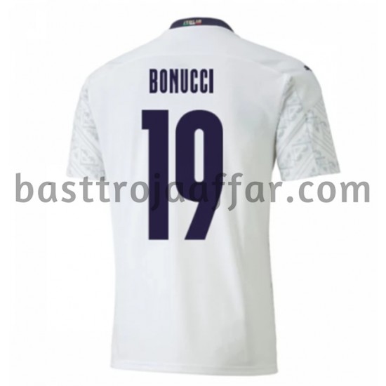 Italien Leonardo Bonucci 19 Borta Fotbollströja EM 2020 Kortärmad