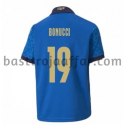 Italien Leonardo Bonucci 19 Hemma Fotbollströja EM 2020 Kortärmad