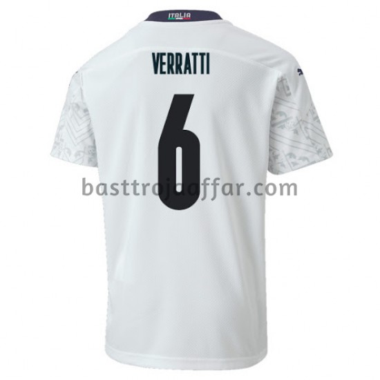 Italien VERRATTI 6 Borta Fotbollströja EM 2020 Kortärmad