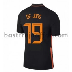 Nederländerna Luuk de Jong 19 Borta Fotbollströja EM 2020 Kortärmad Nederländerna Luuk de Jong 19 Borta Fotbollströja EM 2020 Kortärmad