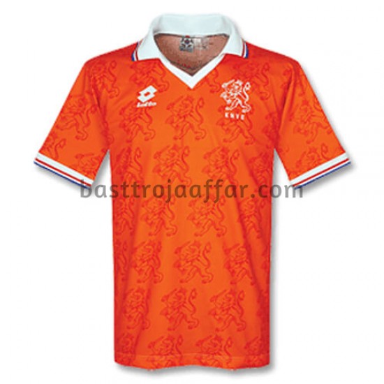 Nederländerna Retro Hemma Fotbollströja 1996 Kortärmad