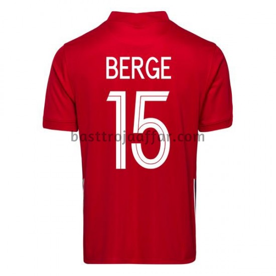 Norge Sander Berge 15 Hemma Fotbollströja 2020-2021 Kortärmad