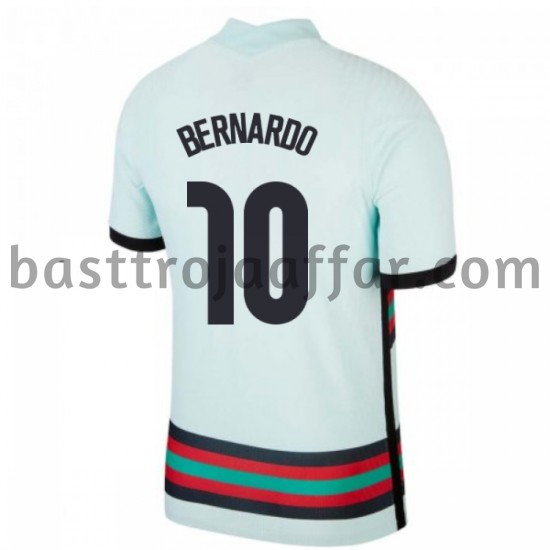Portugal Bernardo Silva 10 Borta Fotbollströja EM 2020 Kortärmad