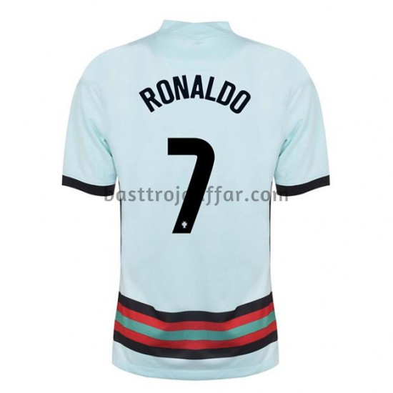 Portugal Cristiano Ronaldo 7 Borta Fotbollströja EM 2020 Kortärmad
