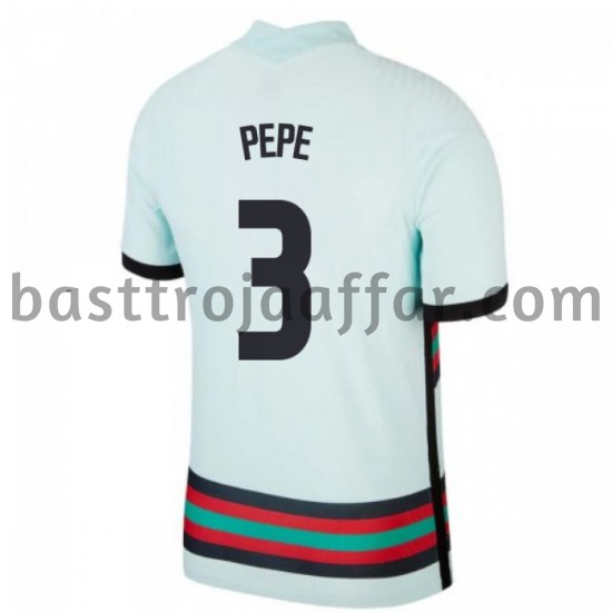 Portugal Pepe 3 Borta Fotbollströja EM 2020 Kortärmad