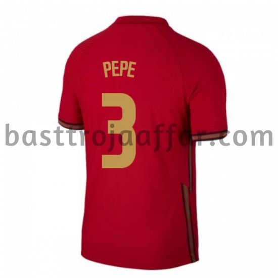 Portugal Pepe 3 Hemma Fotbollströja EM 2020 Kortärmad
