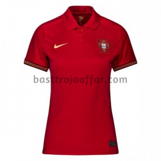 Portugal Dam Hemma Fotbollströja EM 2020 Kortärmad