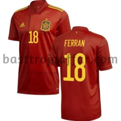 Spanien Ferran 18 Hemma Fotbollströja EM 2020 Kortärmad Spanien Ferran 18 Hemma Fotbollströja EM 2020 Kortärmad