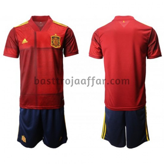 Spanien Barn Hemma Fotbollströja EM 2020 Kortärmad
