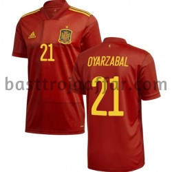 Spanien Oyarzabal 21 Hemma Fotbollströja EM 2020 Kortärmad Spanien Oyarzabal 21 Hemma Fotbollströja EM 2020 Kortärmad