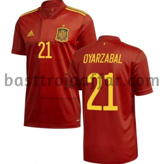 Spanien Oyarzabal 21 Hemma Fotbollströja EM 2020 Kortärmad