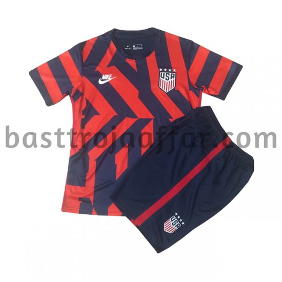 USA Barn Borta Fotbollströja 2021-2022 Kortärmad
