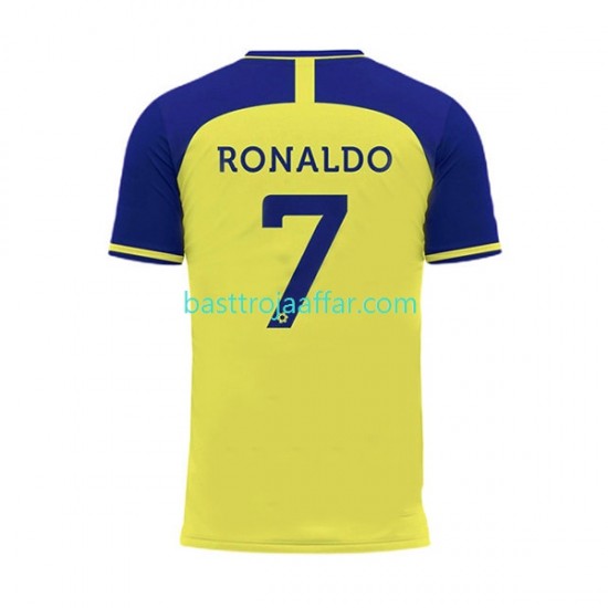Al-Nassr Ronaldo 7 Män Hemma Fotbollströja 2022-2023 Kortärmad