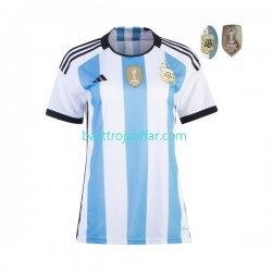 Argentina 3 Stars Dam Hemma Fotbollströja VM 2022 Kortärmad Argentina 3 Stars Dam Hemma Fotbollströja VM 2022 Kortärmad