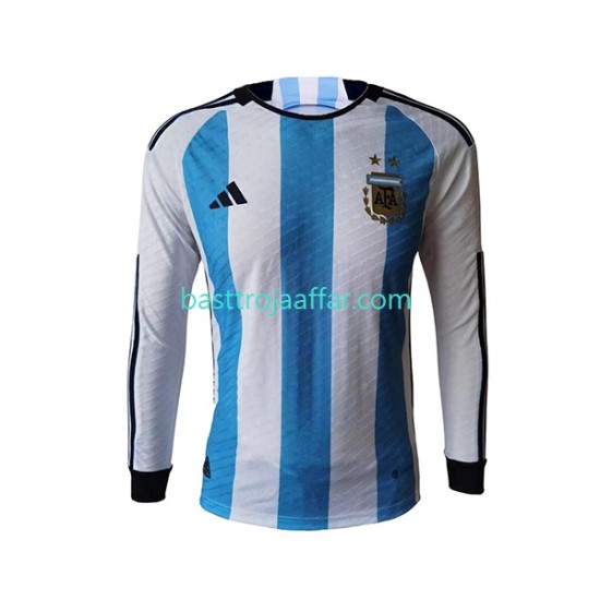 Argentina Män Hemma Fotbollströja VM 2022 Långärmad