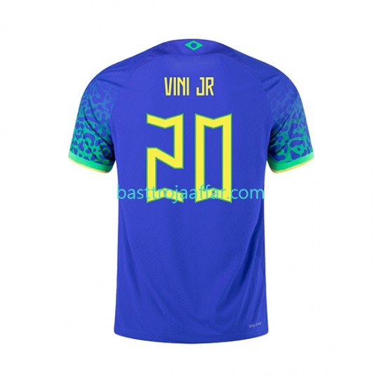 Brasilien Vinicius Junior 20 Män Borta Fotbollströja VM 2022 Kortärmad