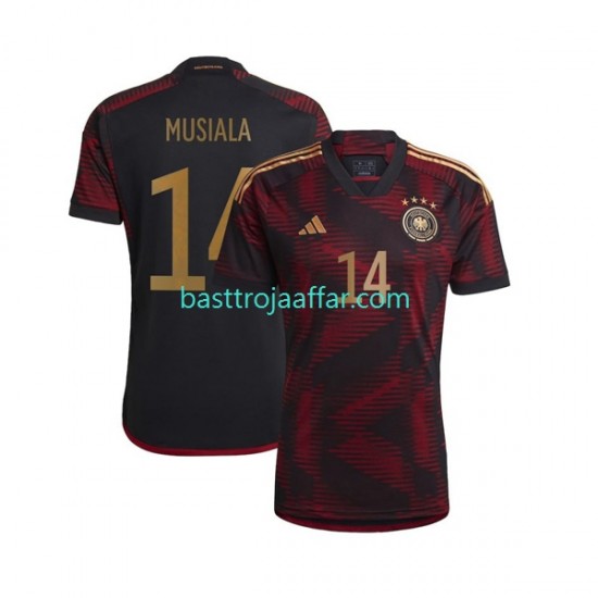 Tyskland Musiala 14 Män Borta Fotbollströja VM 2022 Kortärmad