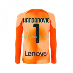 Inter Milan Samir Handanovic 1 Målvakt Män Fjärde Fotbollströja 2022-2023 Långärmad