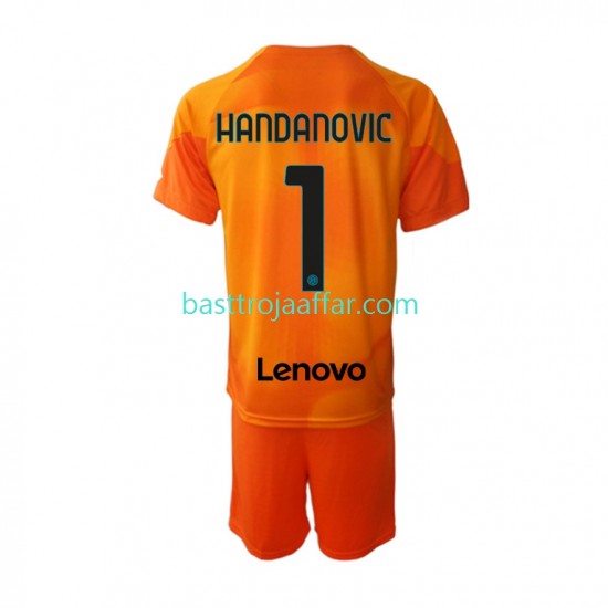 Inter Milan Samir Handanovic 1 Målvakt Barn Fjärde Fotbollströja 2022-2023 Kortärmad