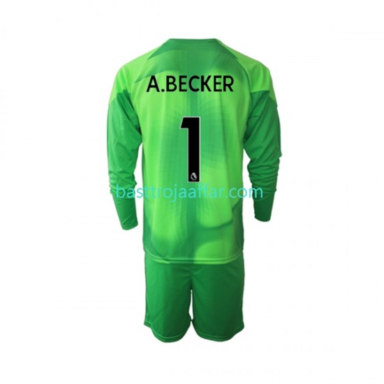 Liverpool A.Becker 1 Målvakt Barn Tredje Fotbollströja 2022-2023 Långärmad